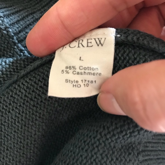 J. Crew Men’s Quarter Zip Knit Sweater Size Large - Picture 5 of 6